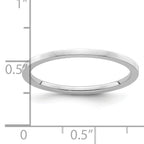 1.2mm 10K White Gold Stackable Band - Sophia Jewelers