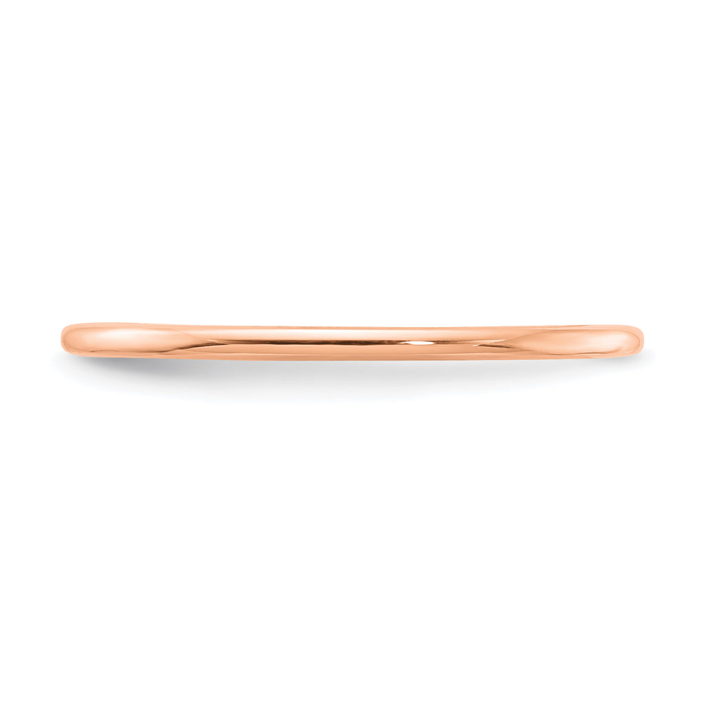 1.2mm 10K Rose Gold Stackable Band - Sophia Jewelers