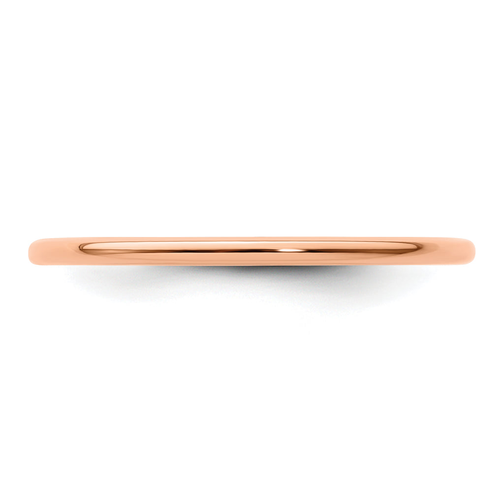 1.2mm 10K Rose Gold Stackable Band - Sophia Jewelers