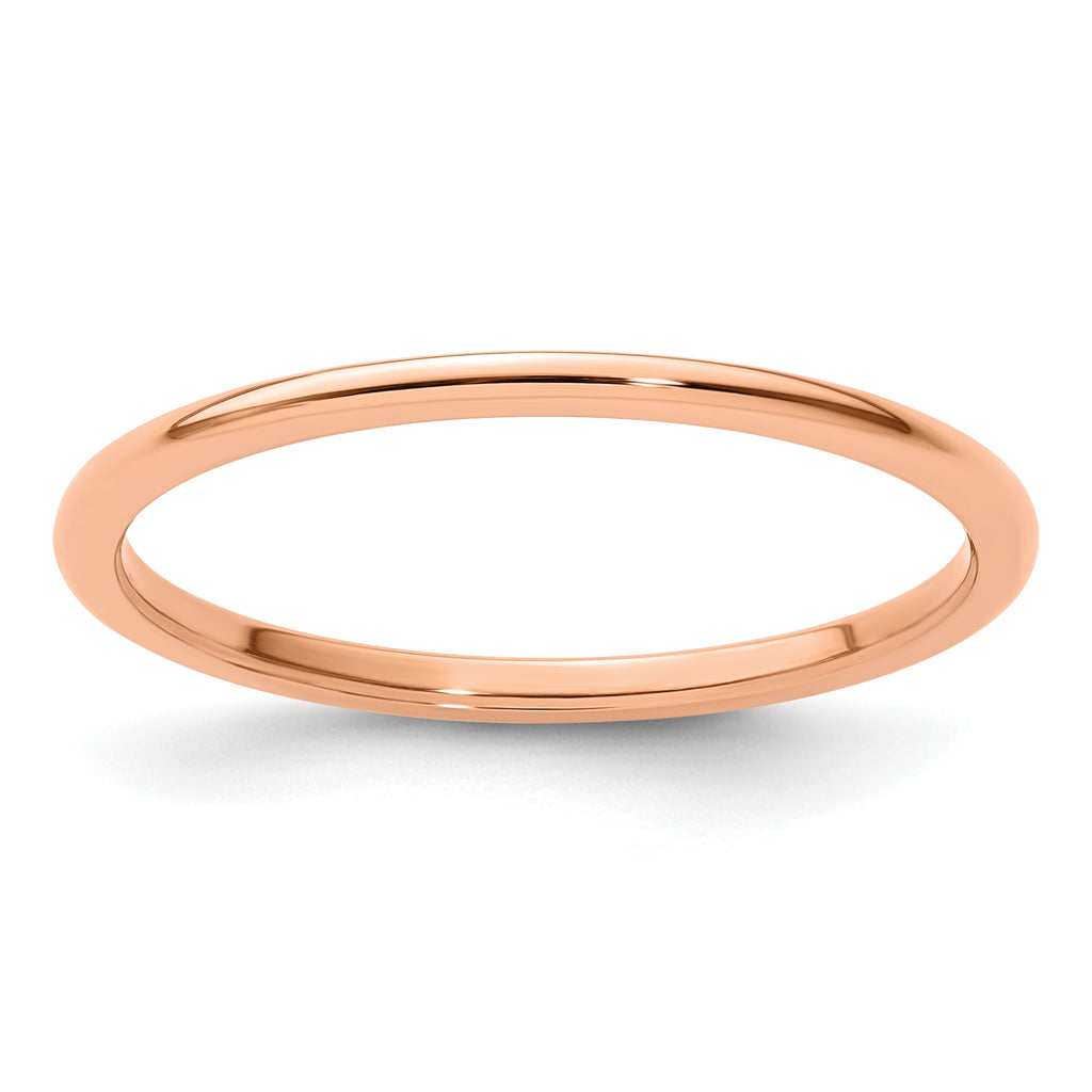 1.2mm 10K Rose Gold Stackable Band - Sophia Jewelers