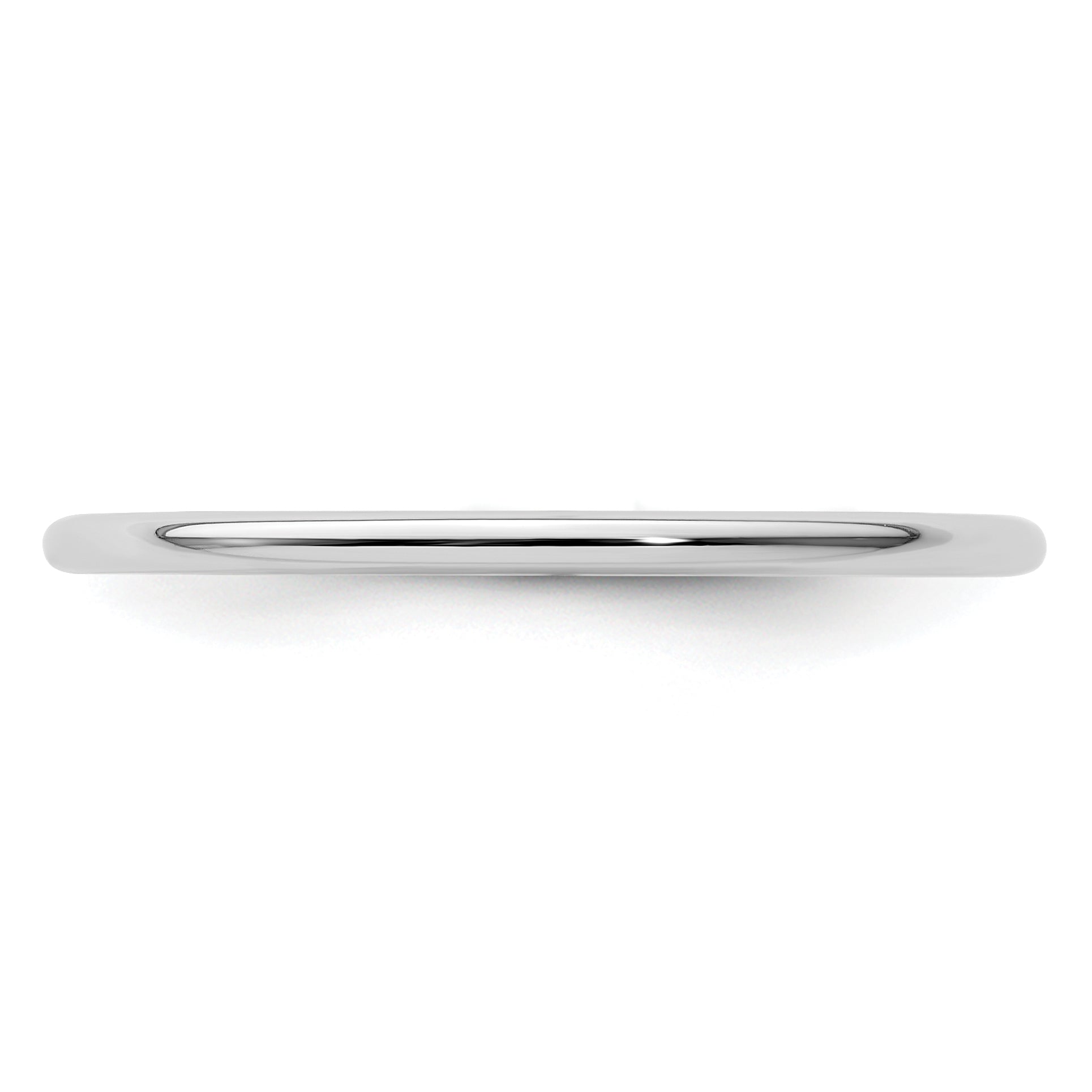 1.2mm 10K White Gold Stackable Band - Sophia Jewelers