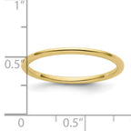 1.2mm 10K Yellow Gold Stackable Band - Sophia Jewelers