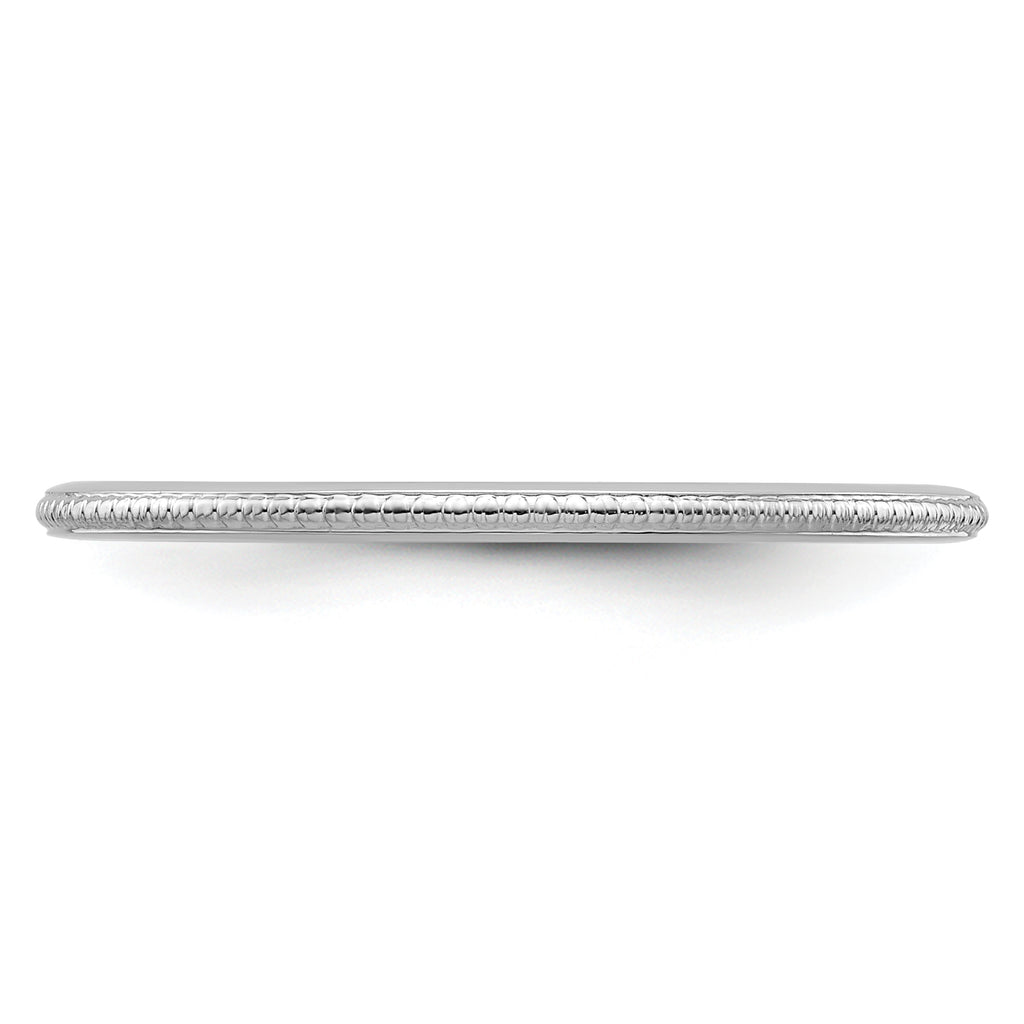 1.2mm 10K White Gold Stackable Band - Sophia Jewelers