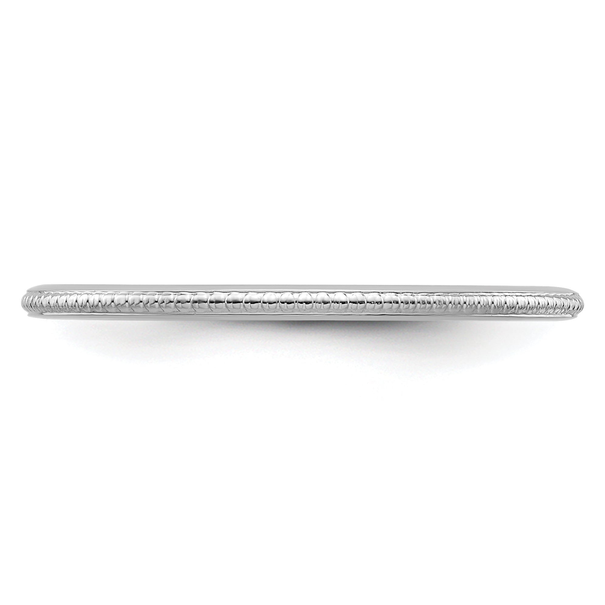 1.2mm 10K White Gold Stackable Band - Sophia Jewelers