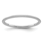 1.2mm 10K White Gold Stackable Band - Sophia Jewelers
