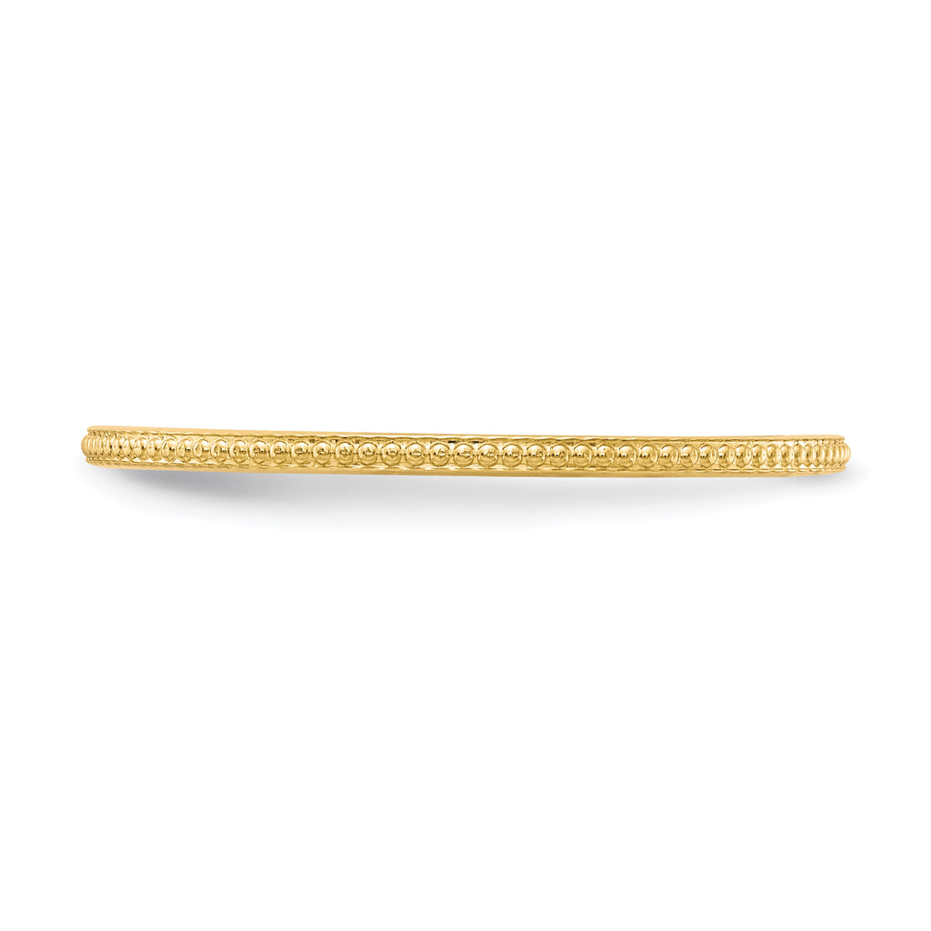 1.2mm 10K Yellow Gold Stackable Band - Sophia Jewelers