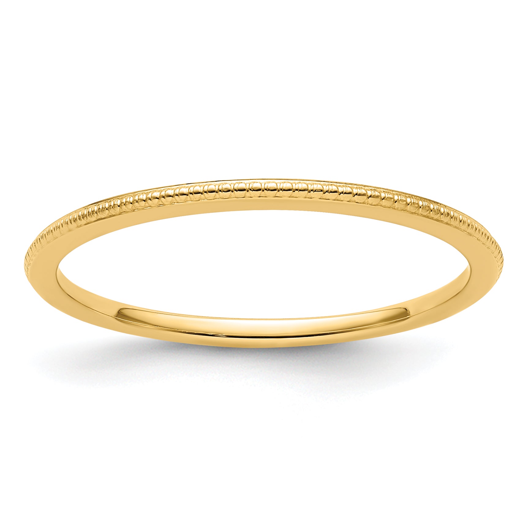 1.2mm 10K Yellow Gold Stackable Band - Sophia Jewelers Main image