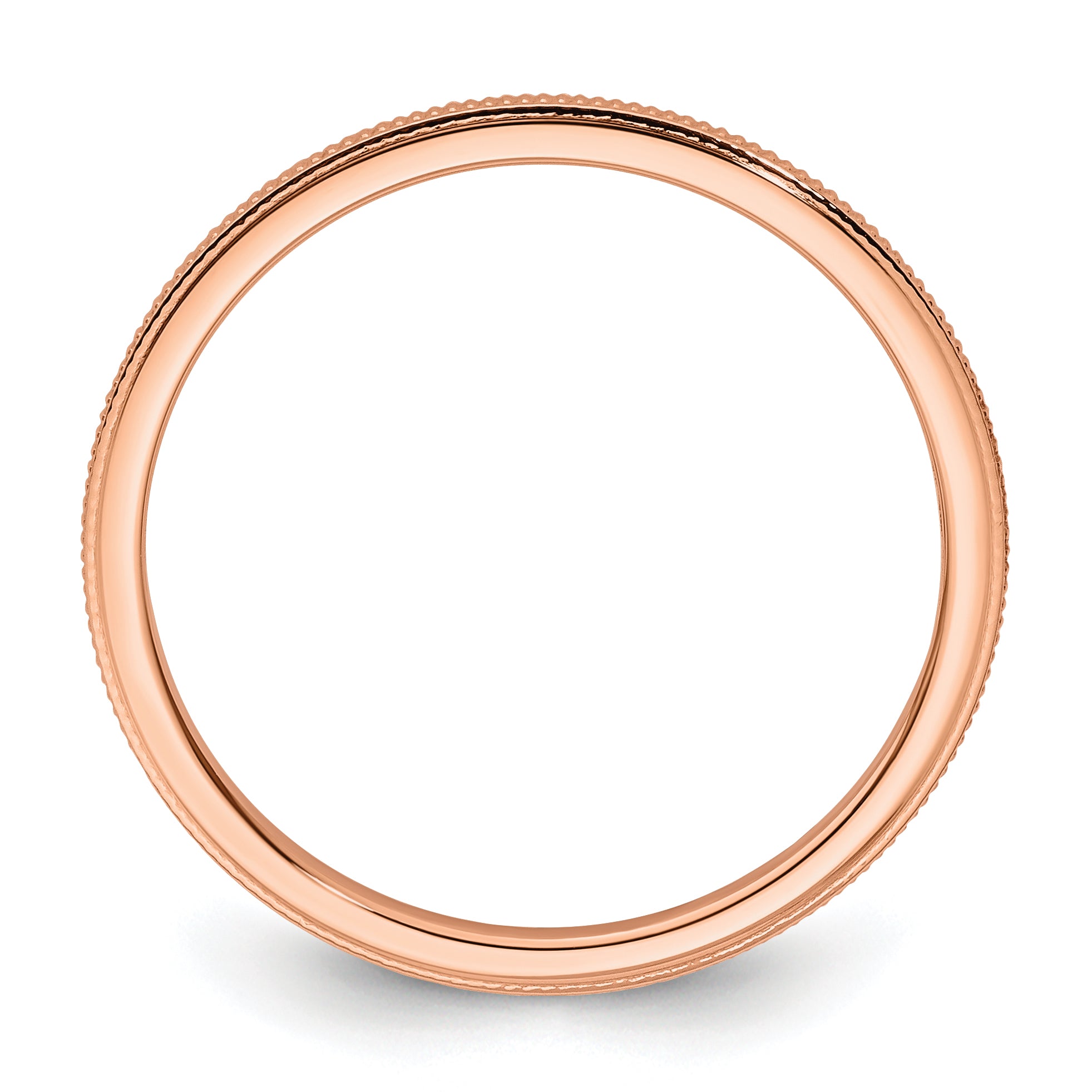 1.2mm 10K Rose Gold Stackable Band - Sophia Jewelers