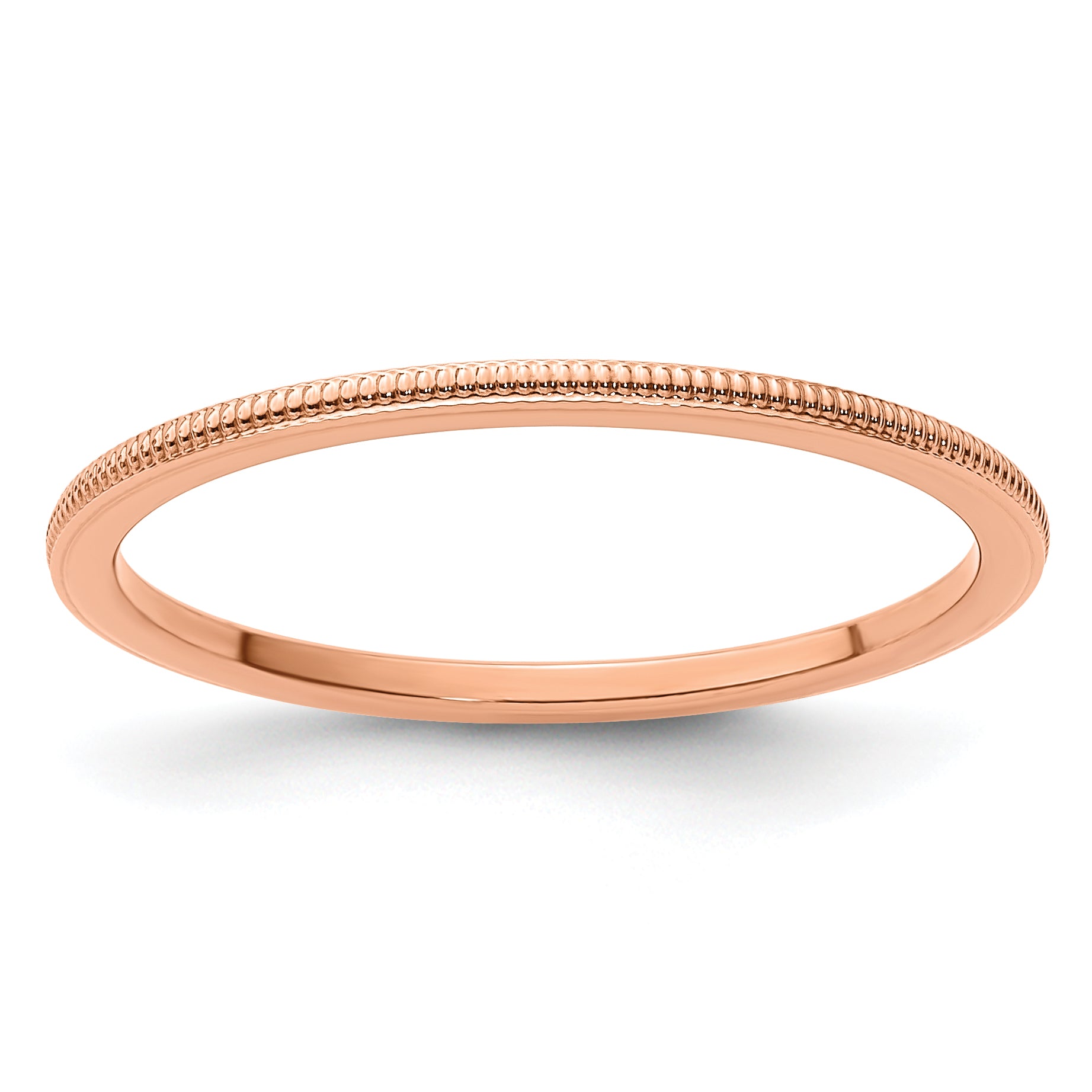 1.2mm 10K Rose Gold Stackable Band - Sophia Jewelers Main image