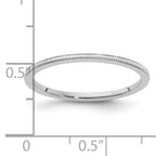 1.2mm 10K White Gold Stackable Band - Sophia Jewelers