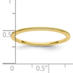 1.2mm 10K Yellow Gold Stackable Band - Sophia Jewelers