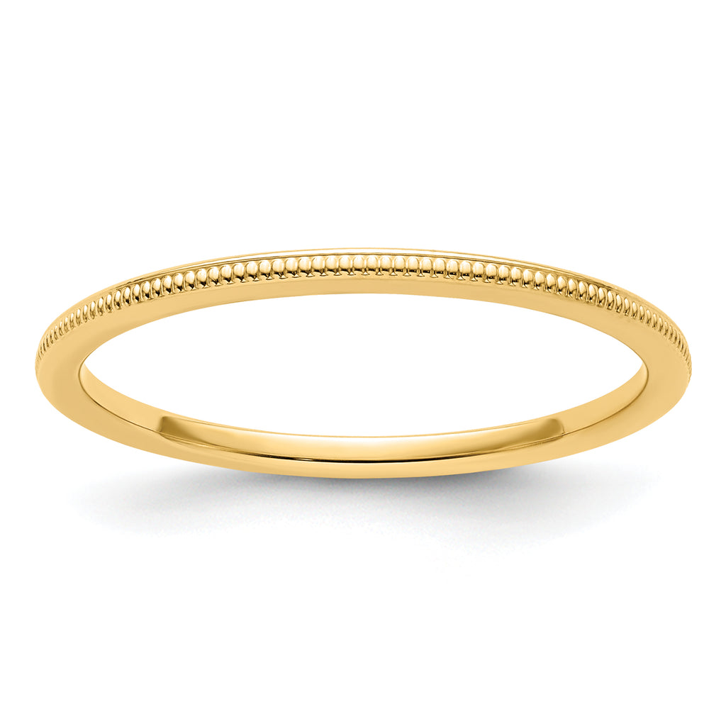 1.2mm 10K Yellow Gold Stackable Band - Sophia Jewelers