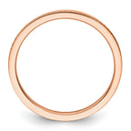 10K Rose Gold 1.2mm Criss-Cross Pattern Stackable Band Size 10