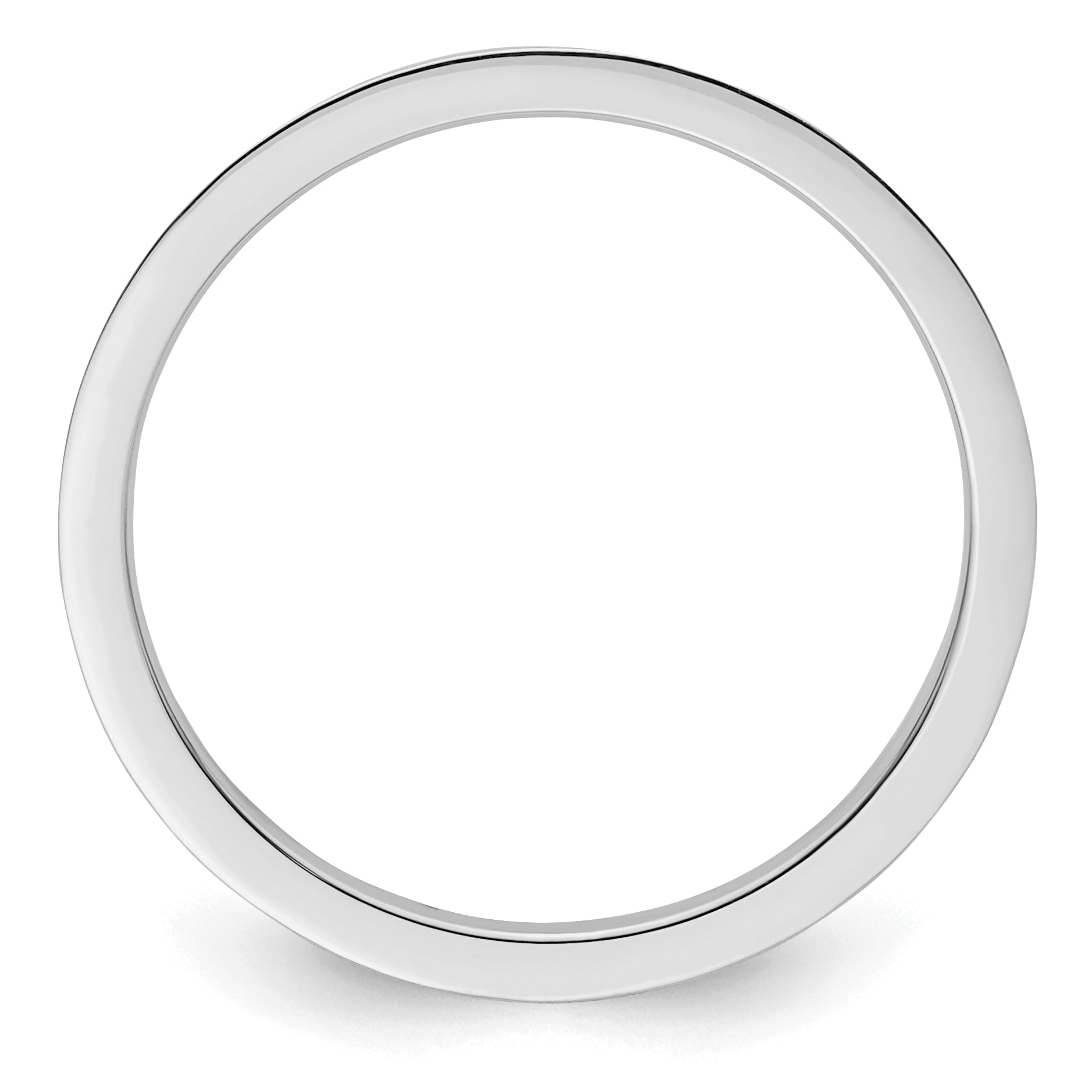 1.2mm 10K White Gold Stackable Band - Sophia Jewelers