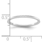 1.2mm 10K White Gold Stackable Band - Sophia Jewelers