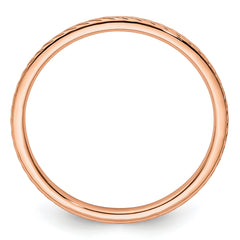 1.2mm 10K Rose Gold Stackable Band - Sophia Jewelers
