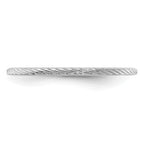 1.2mm 10K White Gold Stackable Band - Sophia Jewelers