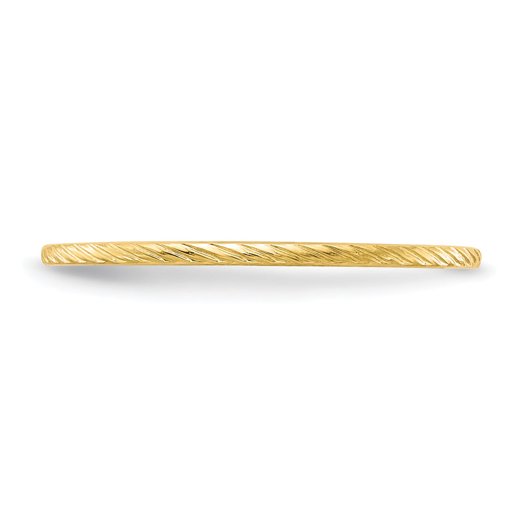 1.2mm 10K Yellow Gold Stackable Band - Sophia Jewelers