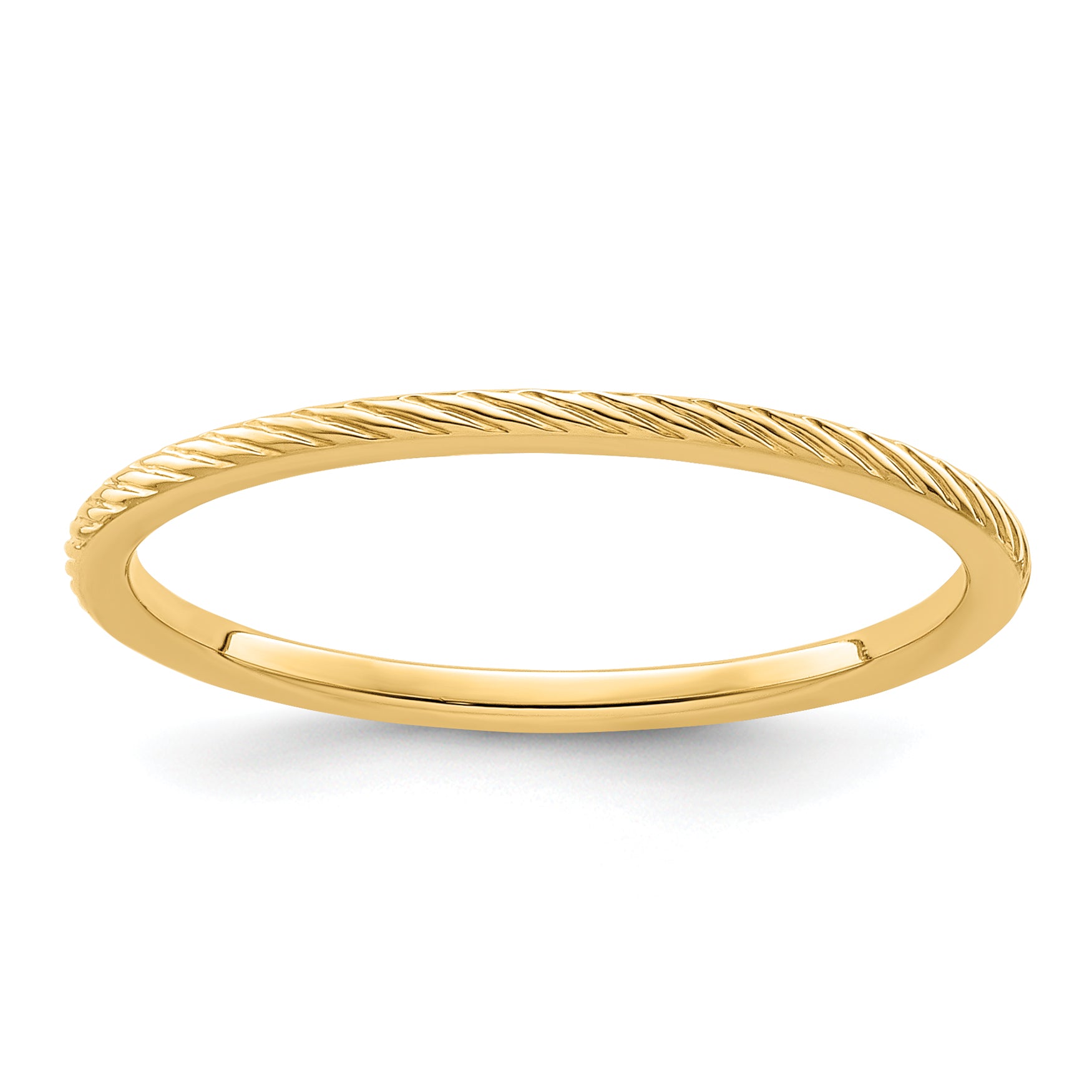 1.2mm 10K Yellow Gold Stackable Band - Sophia Jewelers Main image