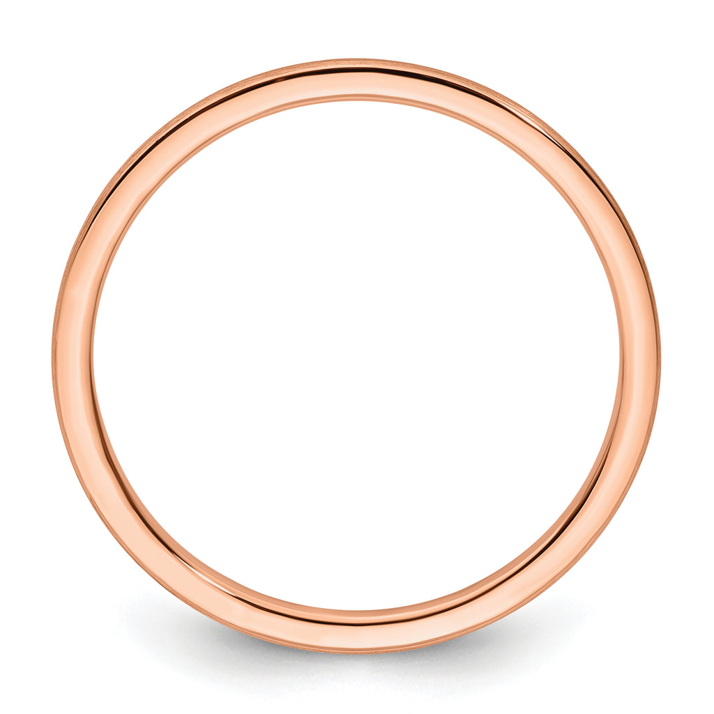 1.2mm 10K Rose Gold Stackable Band - Sophia Jewelers