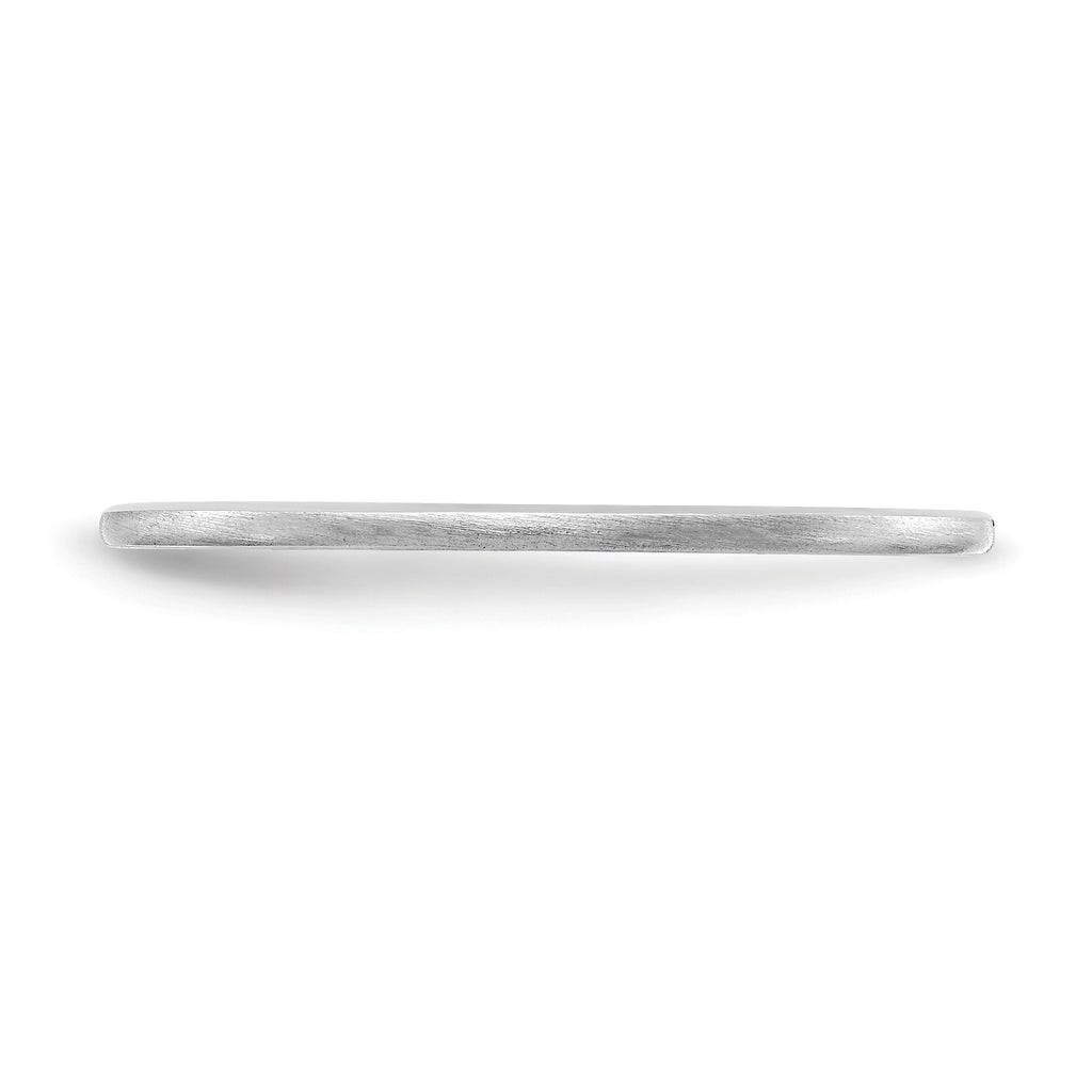 1.2mm 10K White Gold Stackable Band - Sophia Jewelers