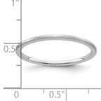 1.2mm 10K White Gold Stackable Band - Sophia Jewelers