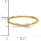 1.2mm 10K Yellow Gold Stackable Band - Sophia Jewelers