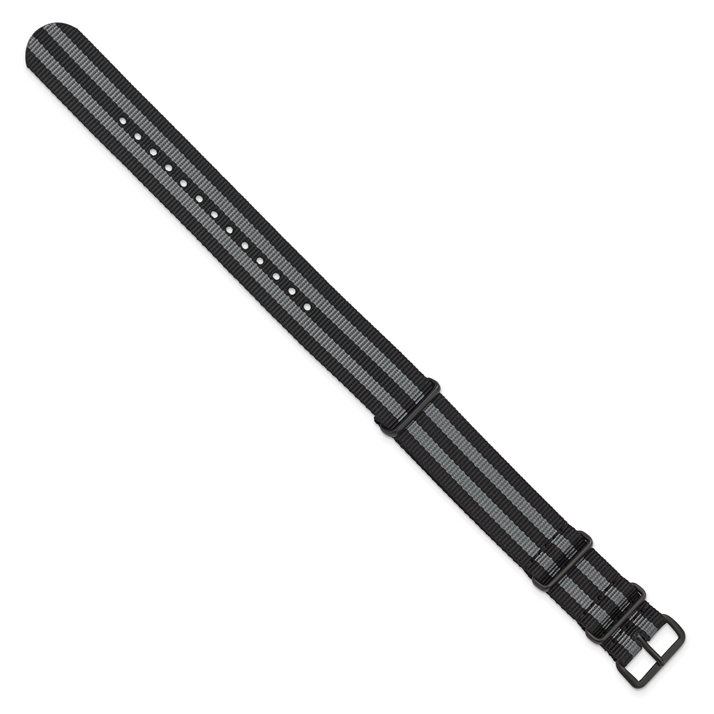 Black Nylon Watch Band