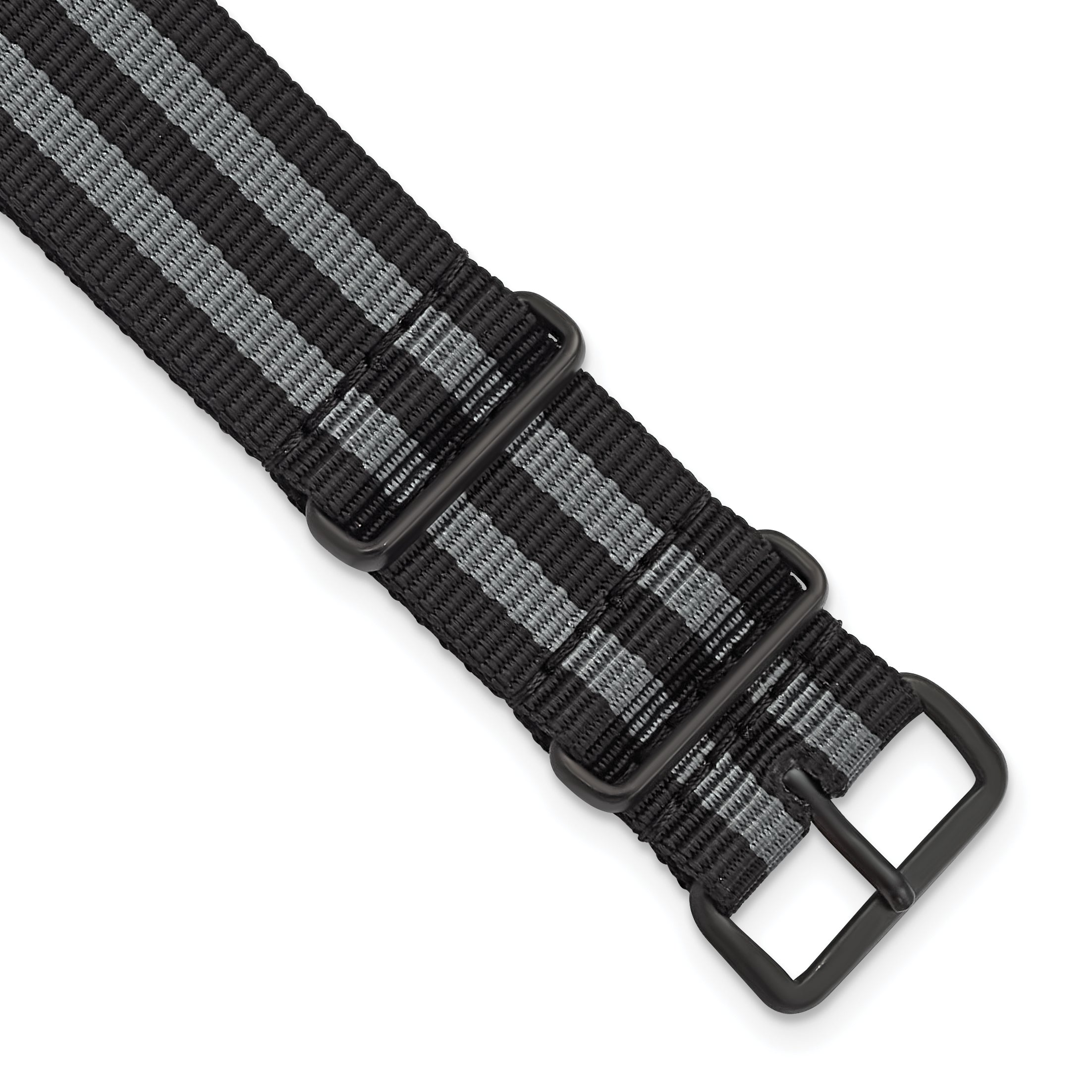 Black Nylon Watch Band