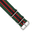 Black & Red Military Nylon Watch Band in Fabric - Sophia Jewelers