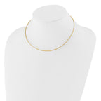 14K 1.2mm Omega Necklace Detachable clasp Omega Necklace