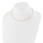 14K 1MM Round Detachable clasp Omega Necklace