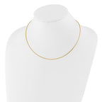 14K 1MM Round Detachable clasp Omega Necklace