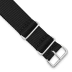 Military Ballistic G10 Nylon Watch Band in Black, 16mm - Sophia Jewelers