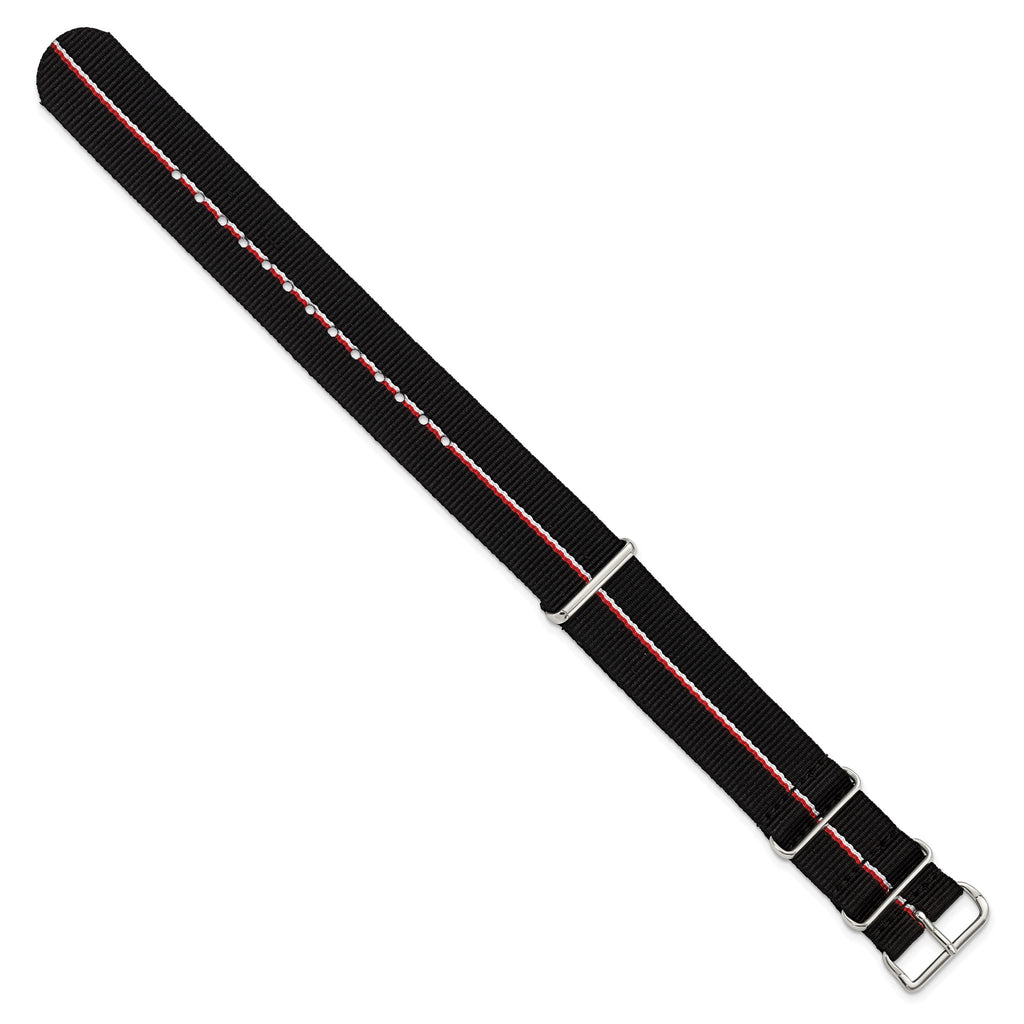 Military Ballistic G10 Nylon Watch Band in Fabric, 22mm - Sophia Jewelers