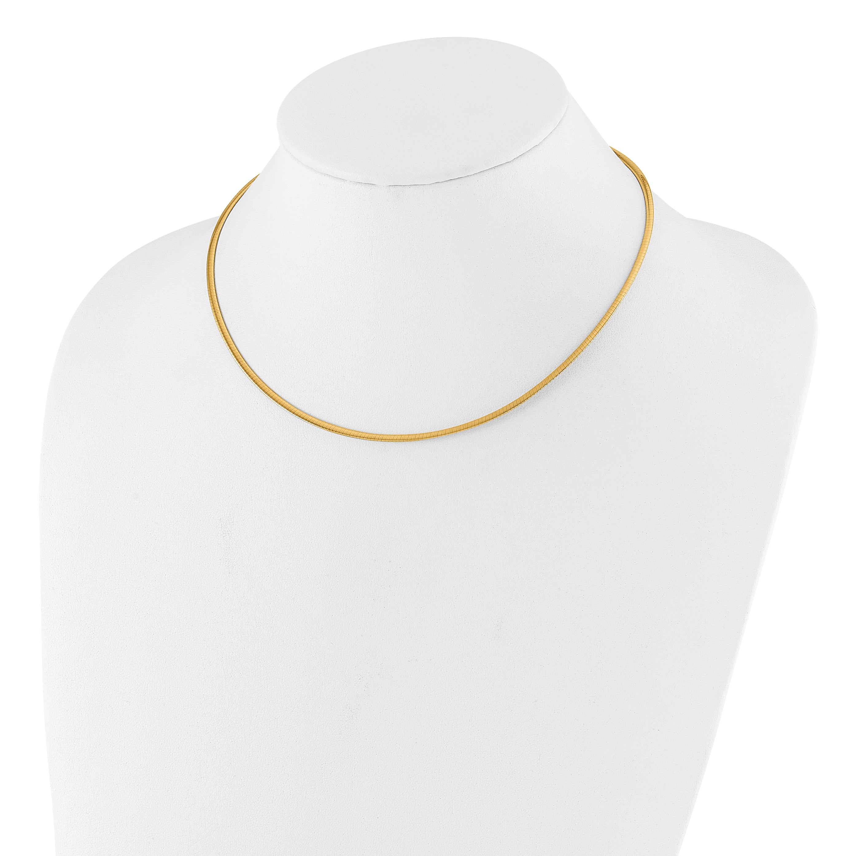2.0mm 14K Two-Tone Gold Omega Chain - Sophia Jewelers