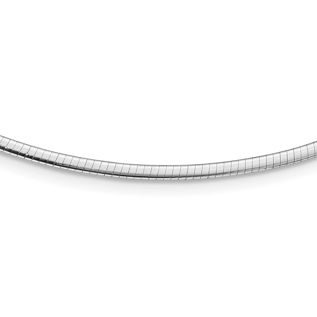 2.0mm 14K Two-Tone Gold Omega Chain - Sophia Jewelers