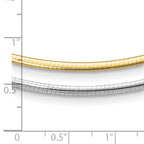 2.0mm 14K Two-Tone Gold Omega Chain - Sophia Jewelers