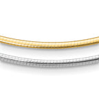 2.0mm 14K Two-Tone Gold Omega Chain - Sophia Jewelers