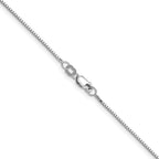 0.9mm 14K White Gold Box Chain - Sophia Jewelers