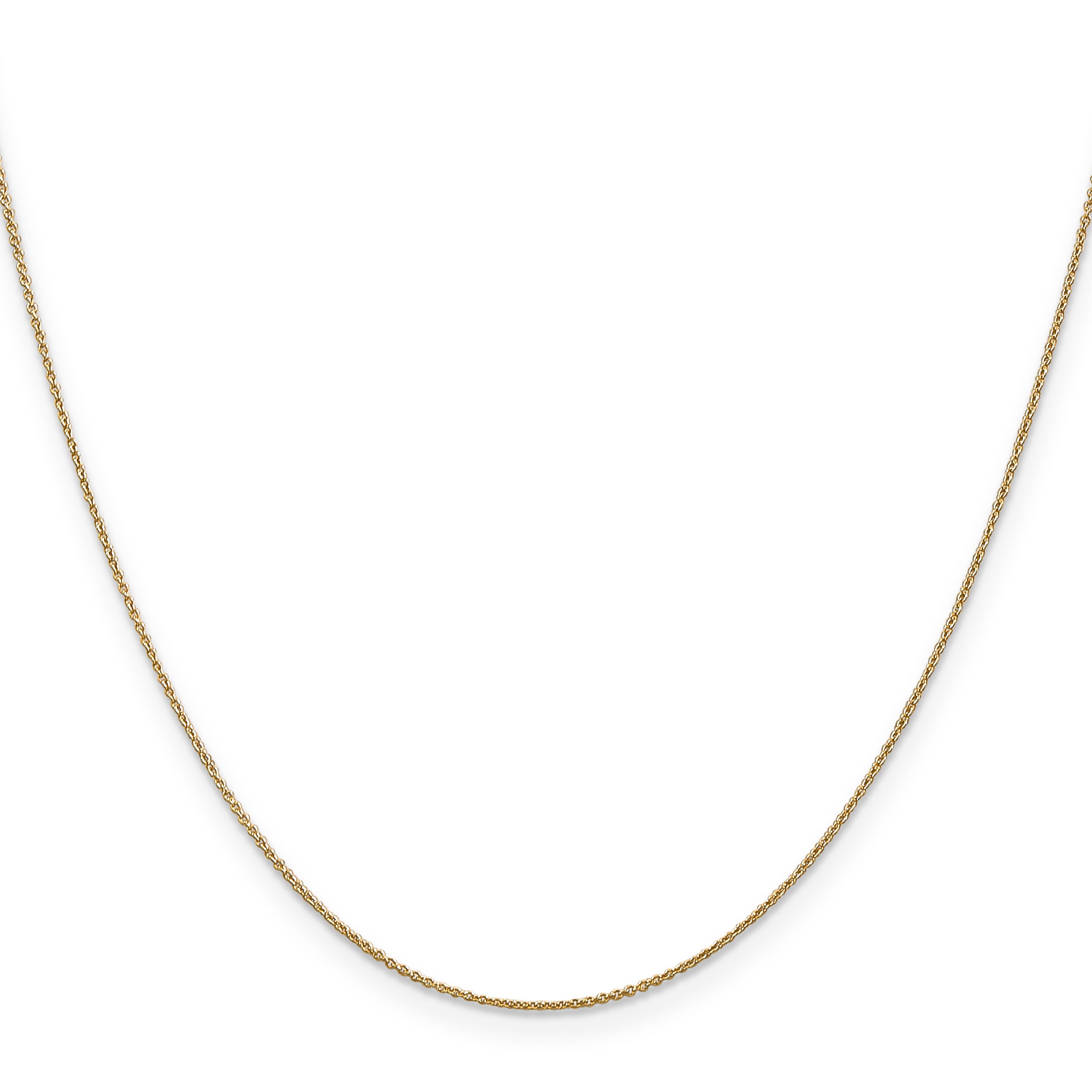 Round Cable Chain in 14K Yellow Gold, 0.8mm Secondary image