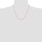 14K .8mm Round Cable Chain