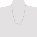 14K .8mm Round Cable Chain