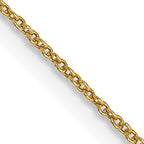 0.8mm 14K Yellow Gold Round Cable Chain - Sophia Jewelers
