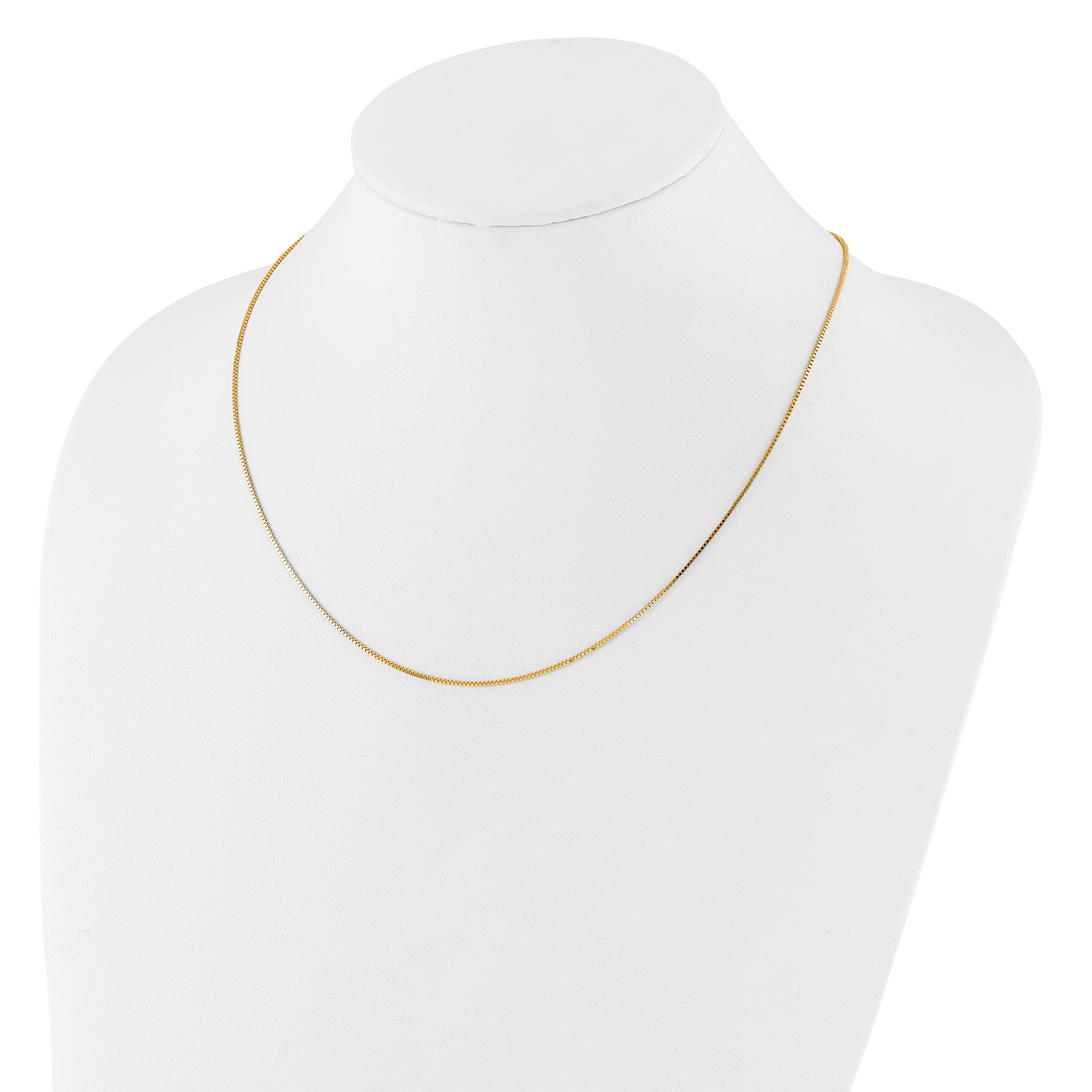 0.9mm 14K Yellow Gold Box Chain - Sophia Jewelers