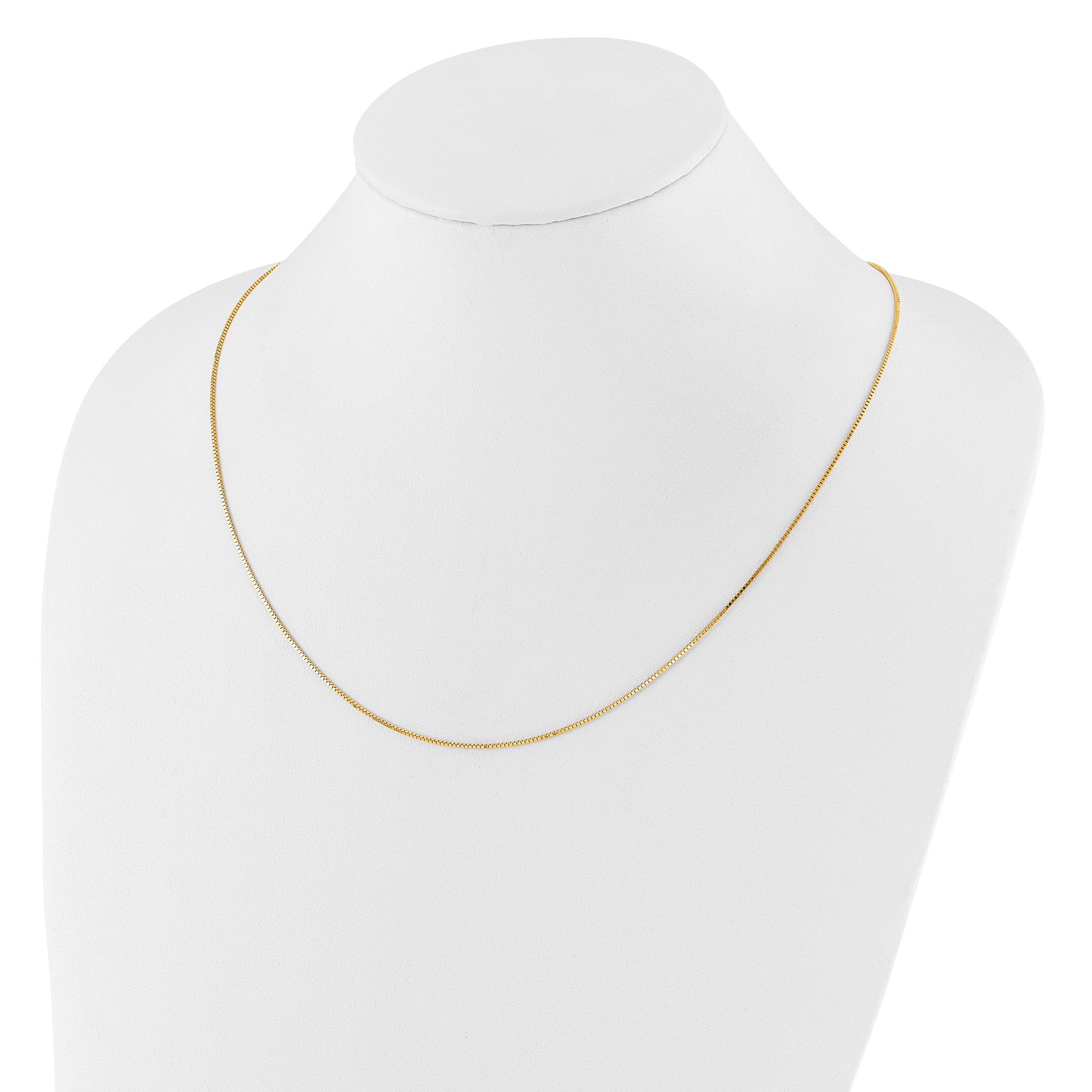 0.9mm 14K Yellow Gold Box Chain - Sophia Jewelers
