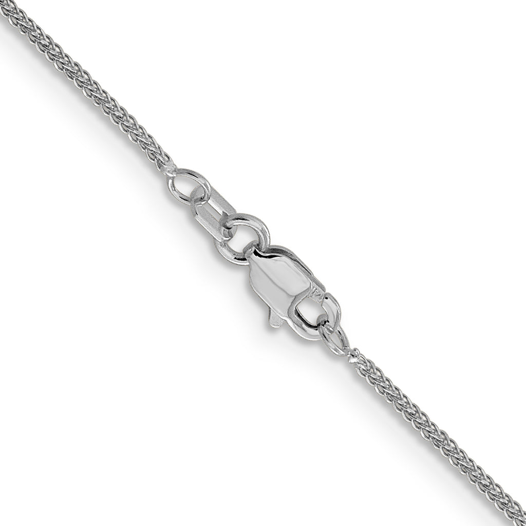 0.8mm 14K White Gold Wheat Chain - Sophia Jewelers