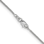 0.8mm 14K White Gold Wheat Chain - Sophia Jewelers
