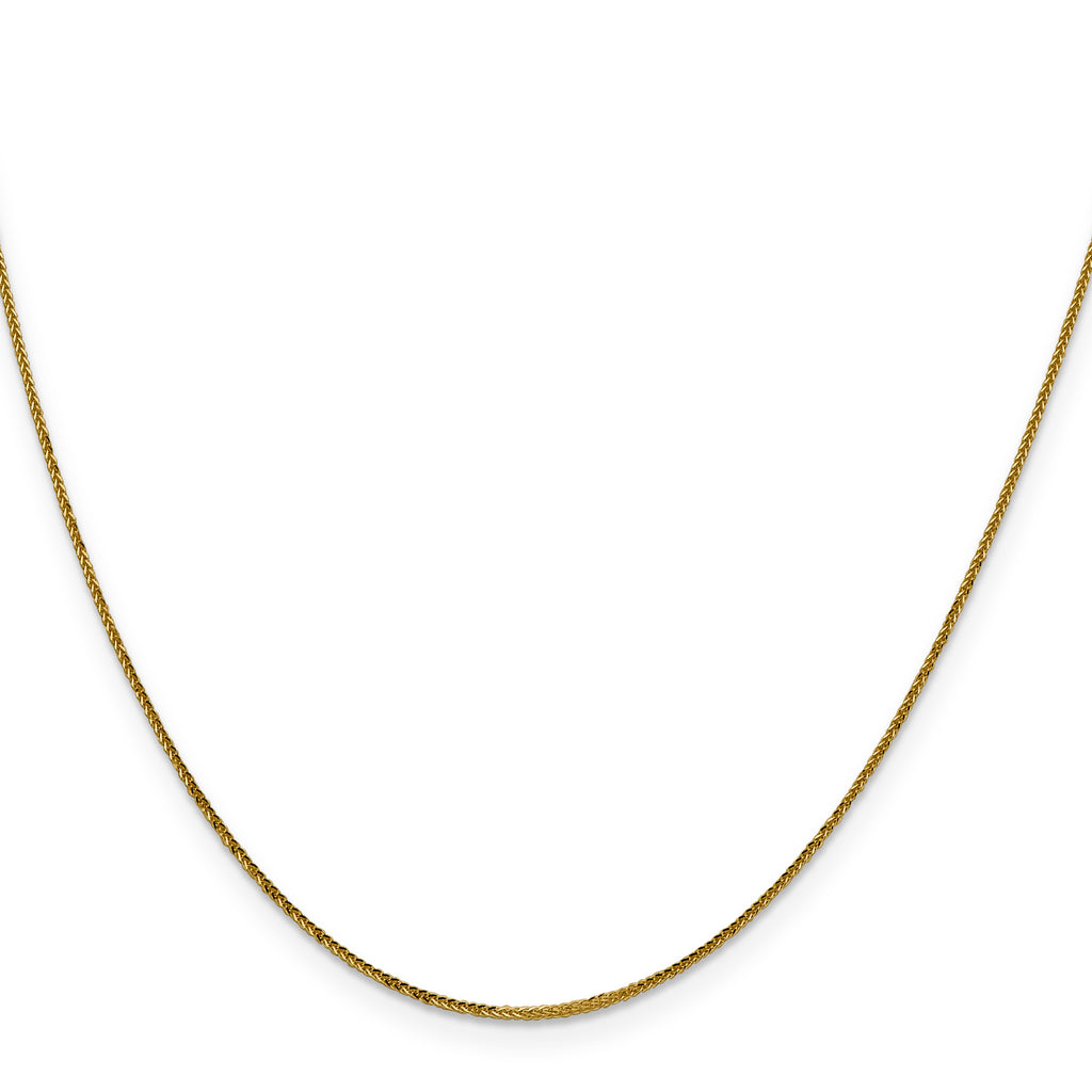 0.8mm 14K Yellow Gold Wheat Chain - Sophia Jewelers