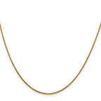 0.8mm 14K Yellow Gold Wheat Chain - Sophia Jewelers
